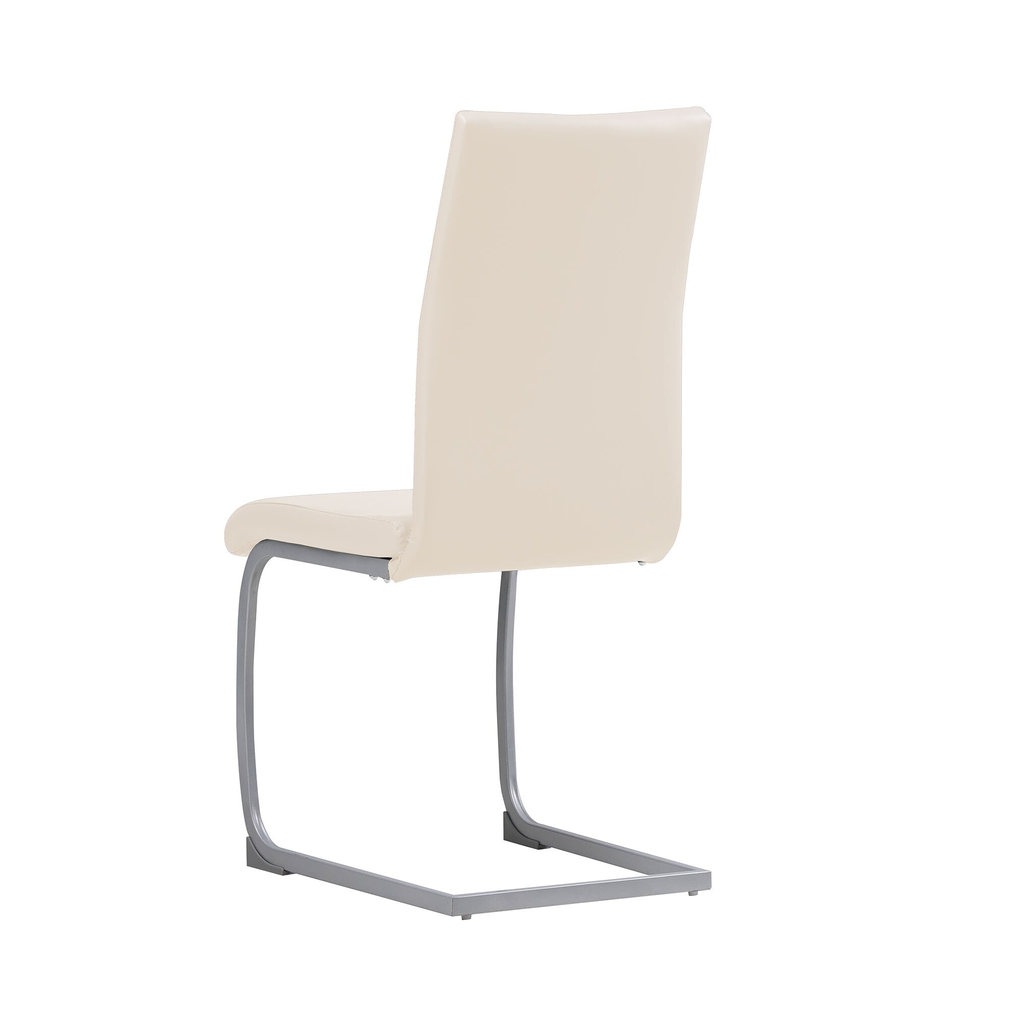 Albatros Freischwinger Stühle 4er Set MURANO, Beige - Esszimmerstuhl Schwingstuhl mit modernem Design, Kunstleder-Bezug, dicke Polsterung, Küchenstuhl, Polsterstuhl, Stuhl Esszimmer Esstisch