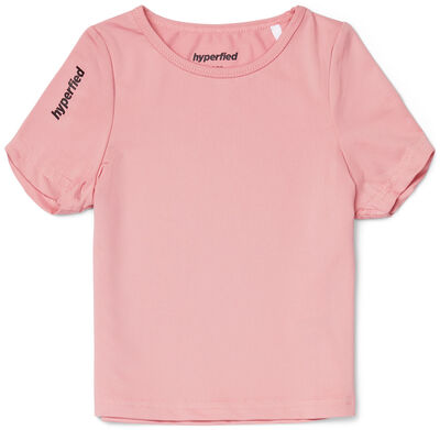 Hyperfied Short Sleeve Logo Top, Blush