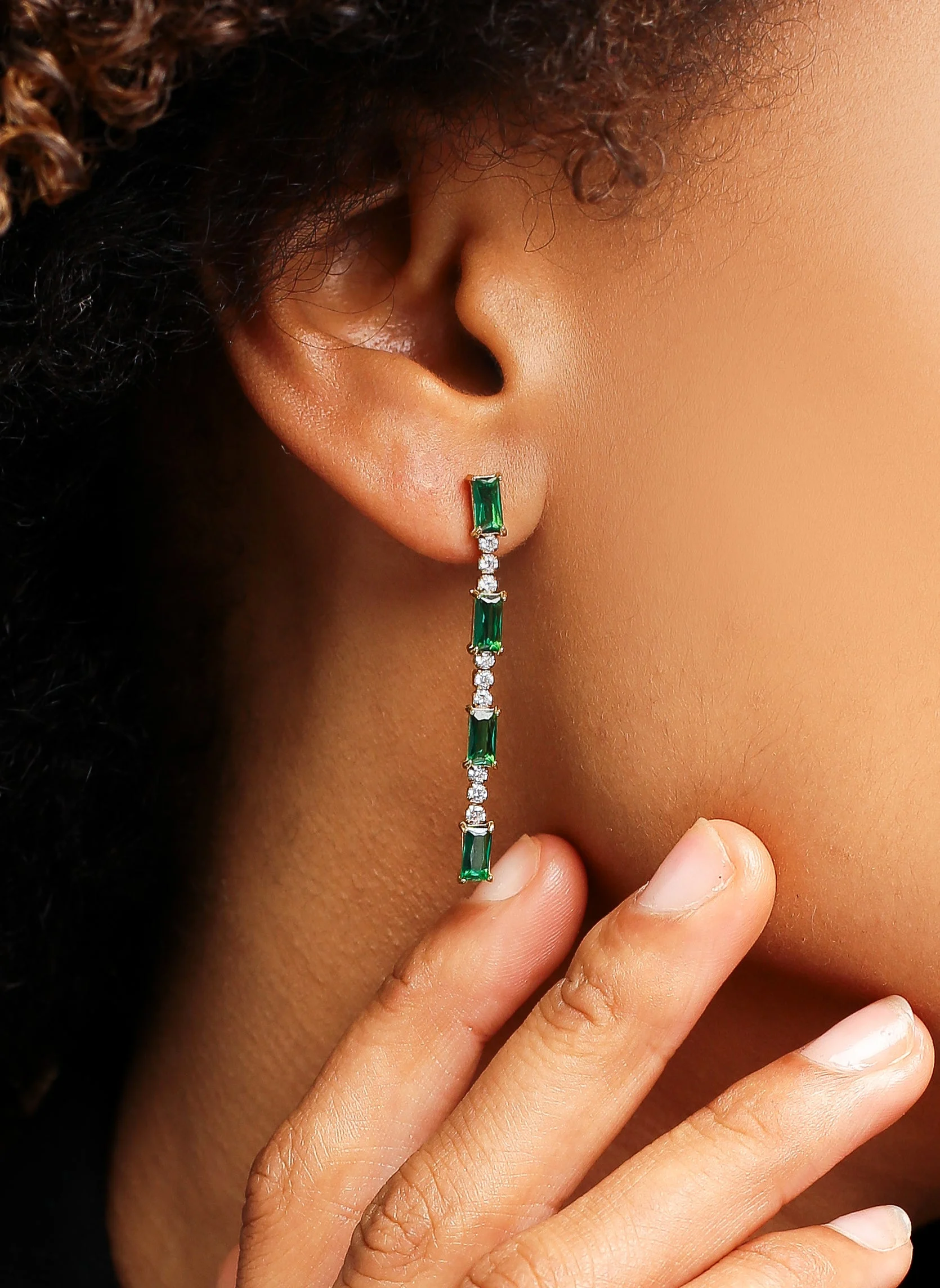SOLENE - Boucles d'oreilles pendantes solene | Doré