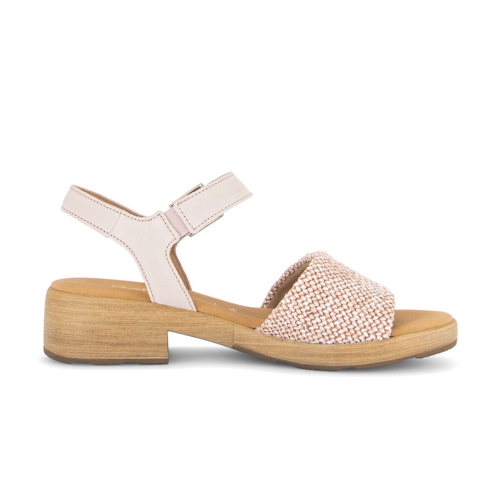 Sandal met riempjes rose