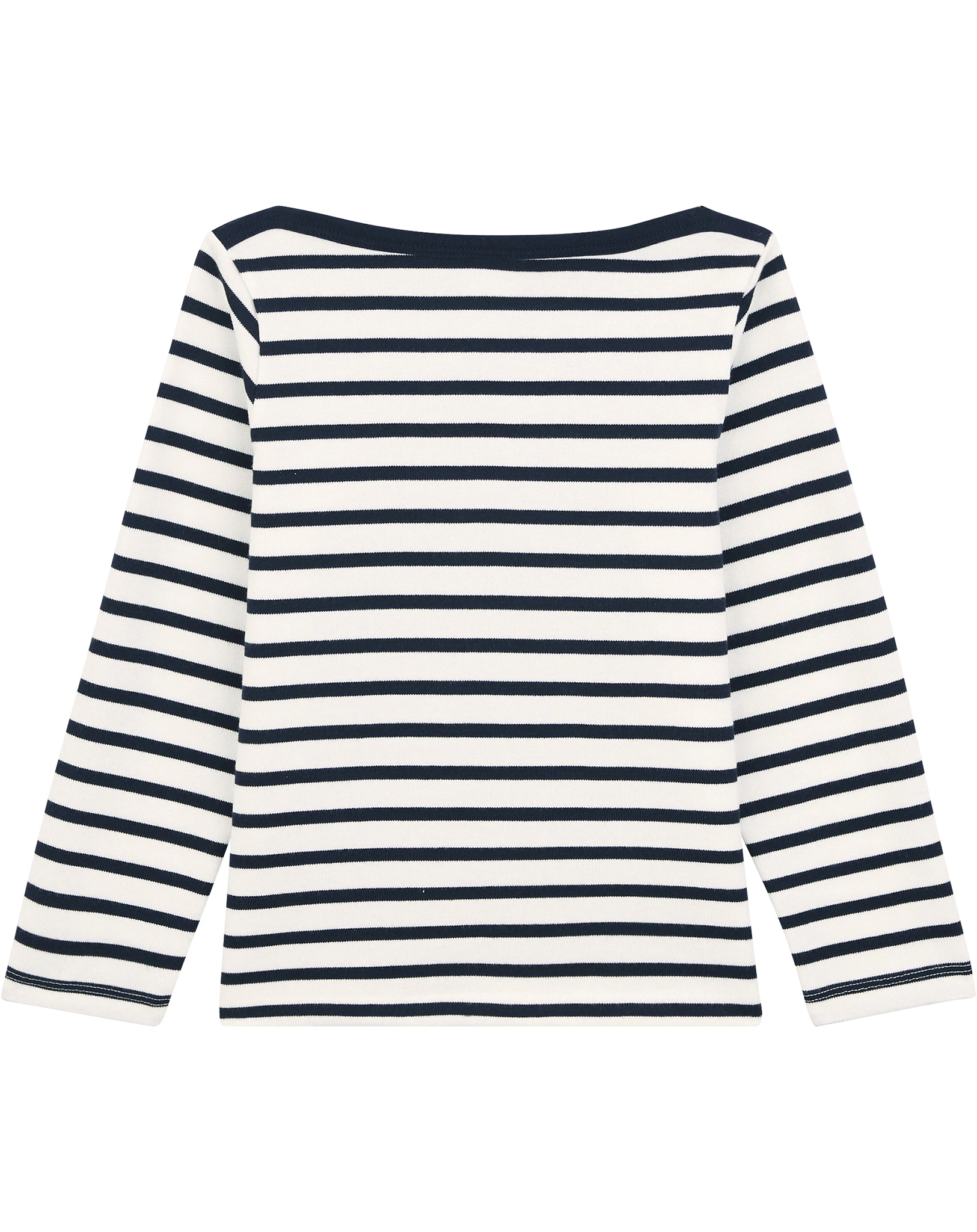 Langarmshirt MARINIERE in marshmallow/smoking
