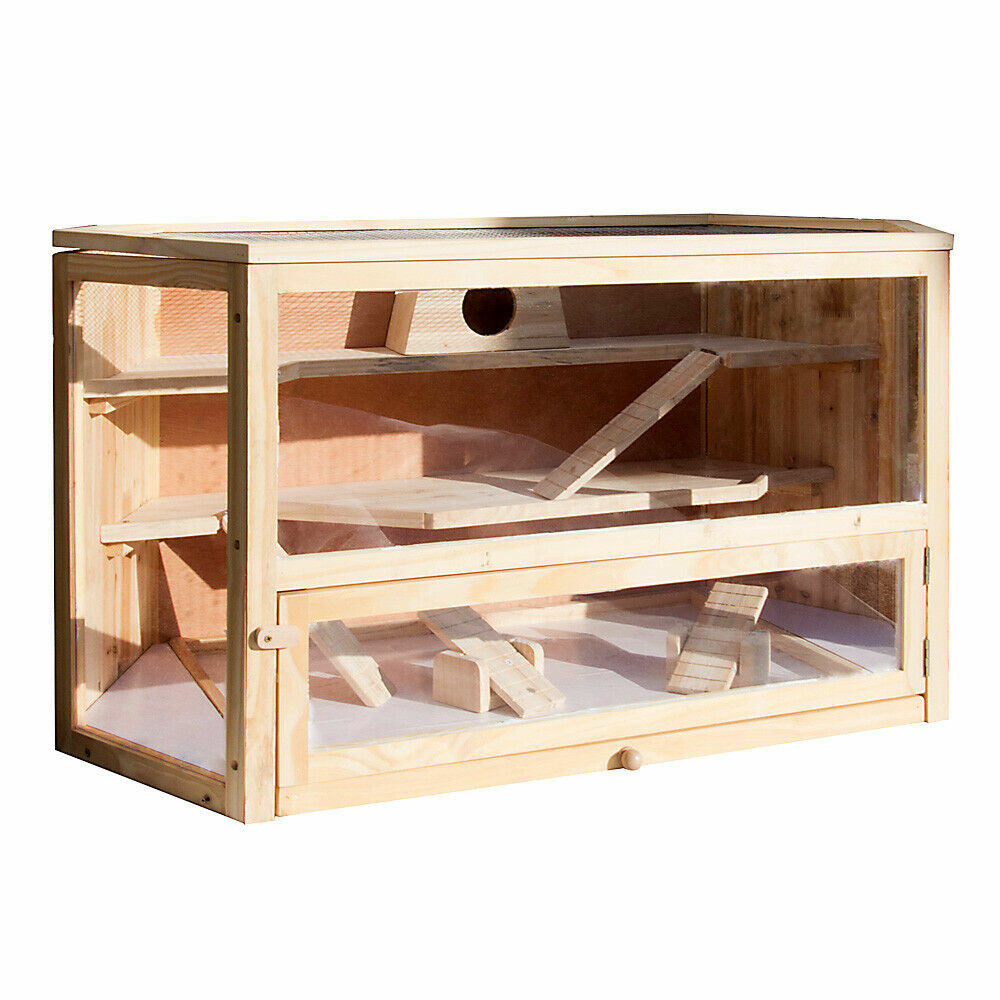 Grande cage pour hamsters petits rongeurs souris rats grange abri bois