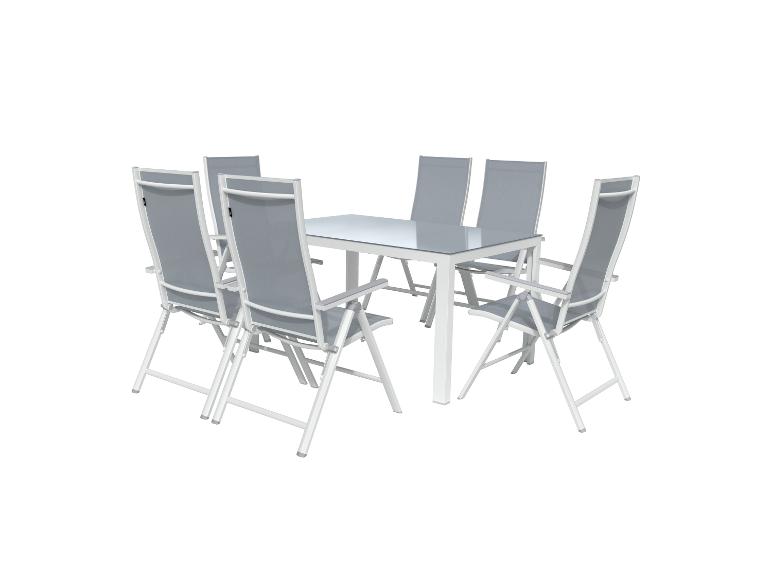 Aluminium tuinset Houston 7-delig