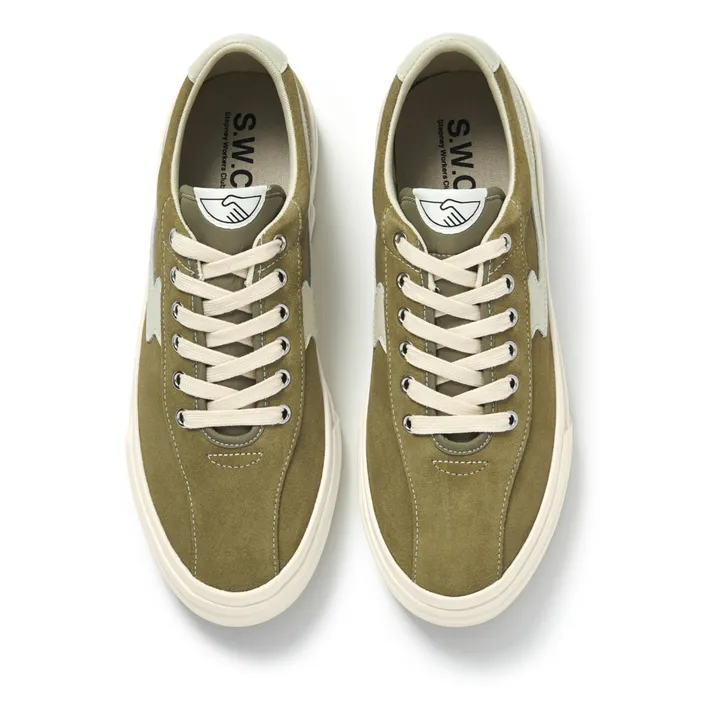 Stepney Workers Club Baskets Dellow S-Strike Suede | Vert kaki