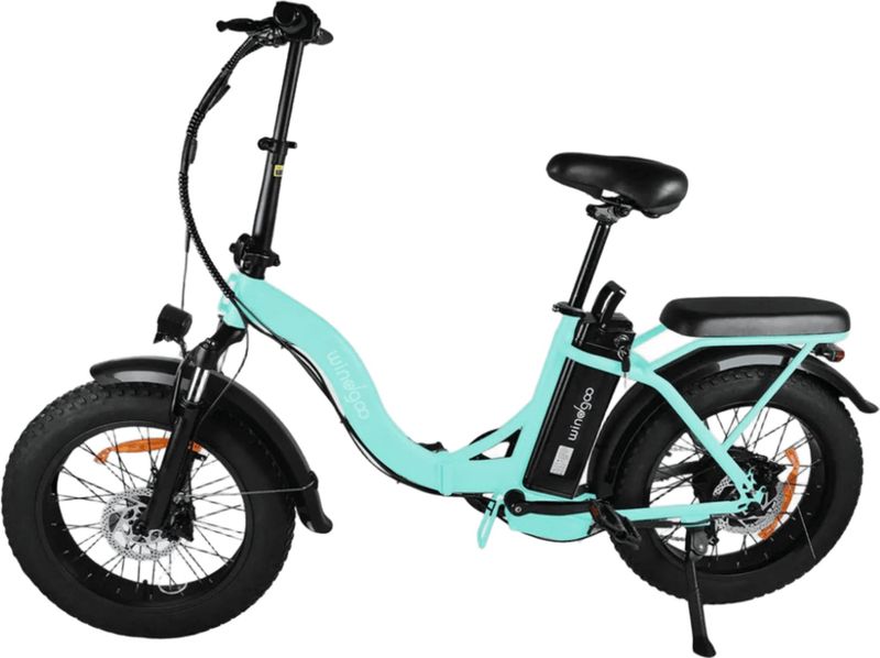 Windgoo E20 Pro - Elektrische Fatbike-Vouwfiets - Mintgroen - 20x4 inch - 120 kg Draagvermogen - Accu 450Wh
