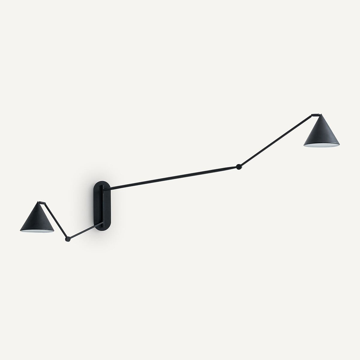 AM.PM<br>Luminária de parede articulada com braço duplo XL, Moke