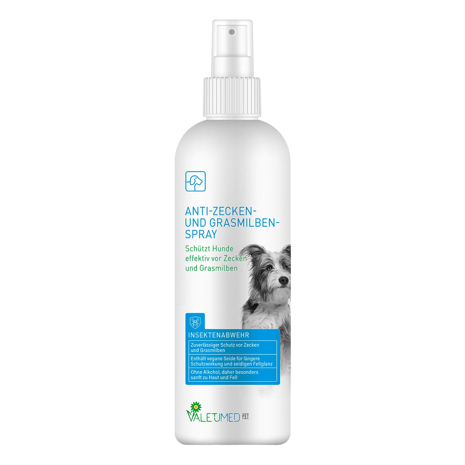 VALETUMED Anti-Zecken-Grasmilben Spray für Hunde  - 200 ml