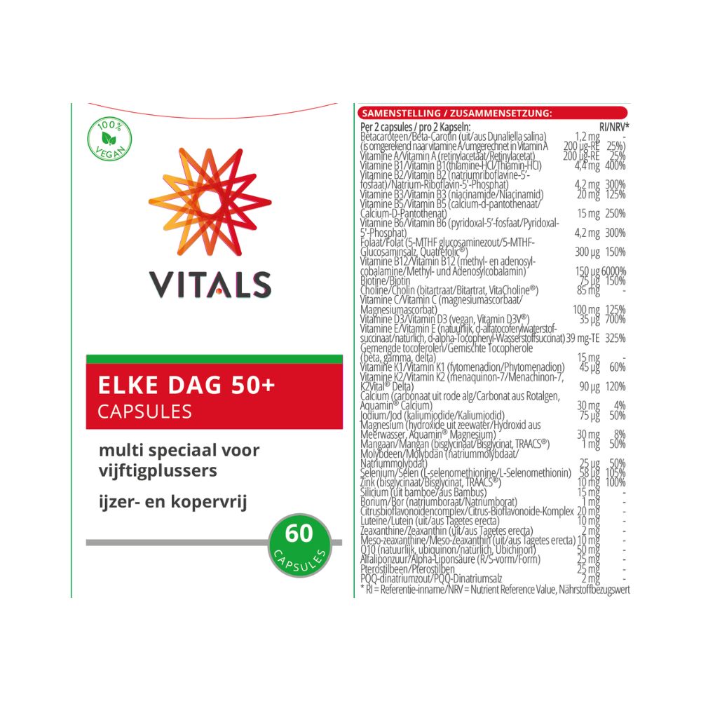 Vitals Elke Dag 50+ (60 capsules)