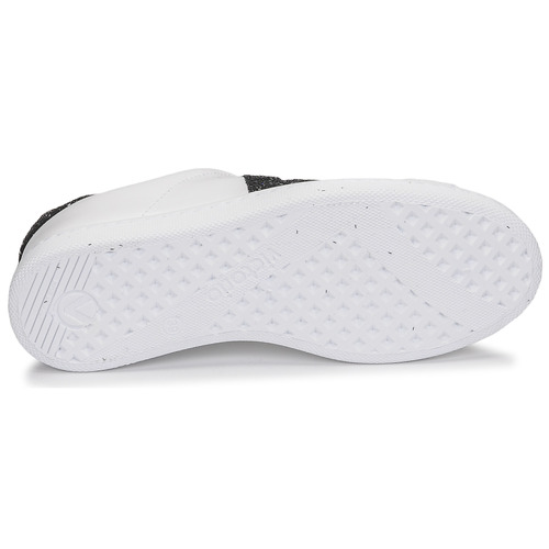 Victoria - TENIS PIEL GLITTER Blanco / Negro