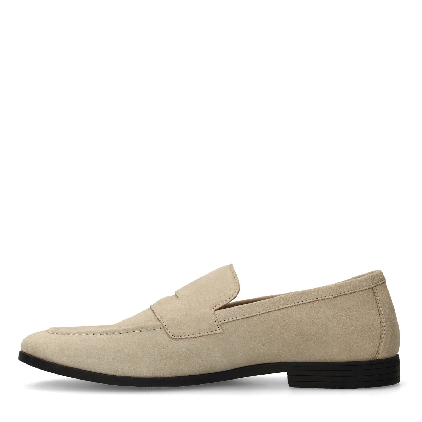 Beige suède loafers