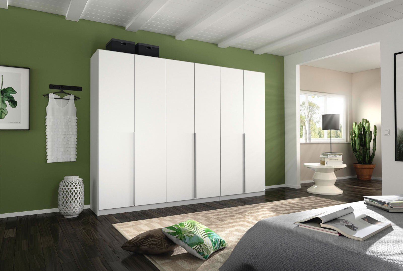 Kleiderschrank ALABAMA 271 x 210 cm Alpinweiß NB