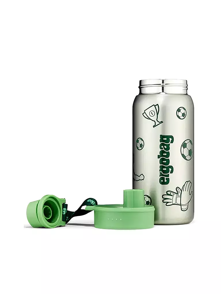 ERGOBAG Edelstahl Trinkflasche 0,5L Grün grün
