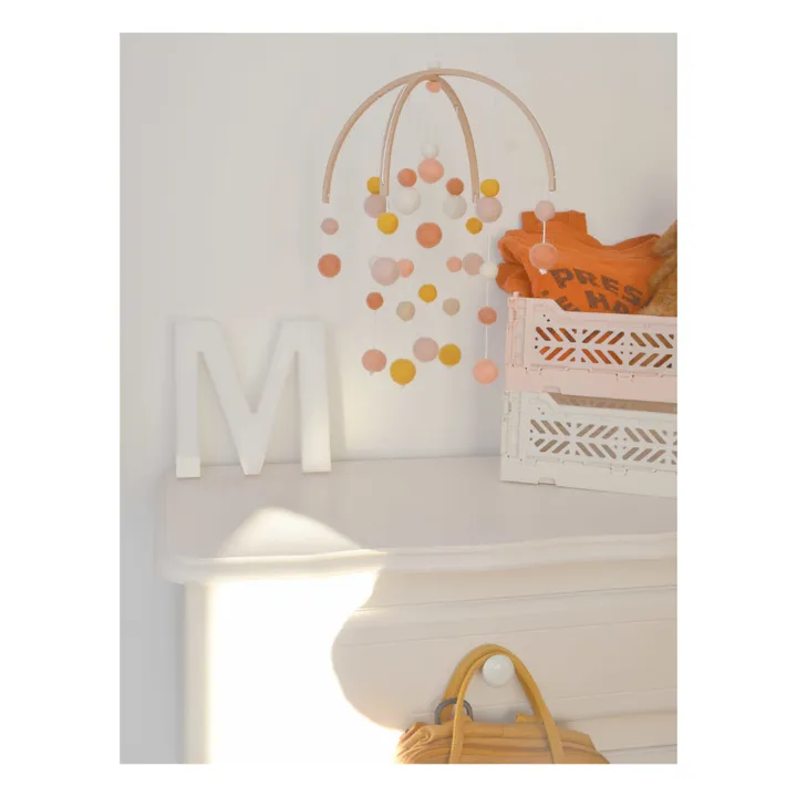 Calm Mobile en laine feutrée | Blush