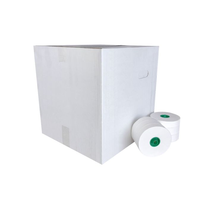 DOPROLLEN Toiletpapier met dop 36st 2 laags merkloos cellulose 100 meter doos 36 rol (256010)