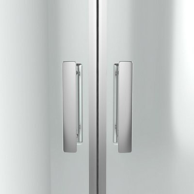 Portes de douche angle circulaire transparent GoodHome Beloya 90 x 90 cm