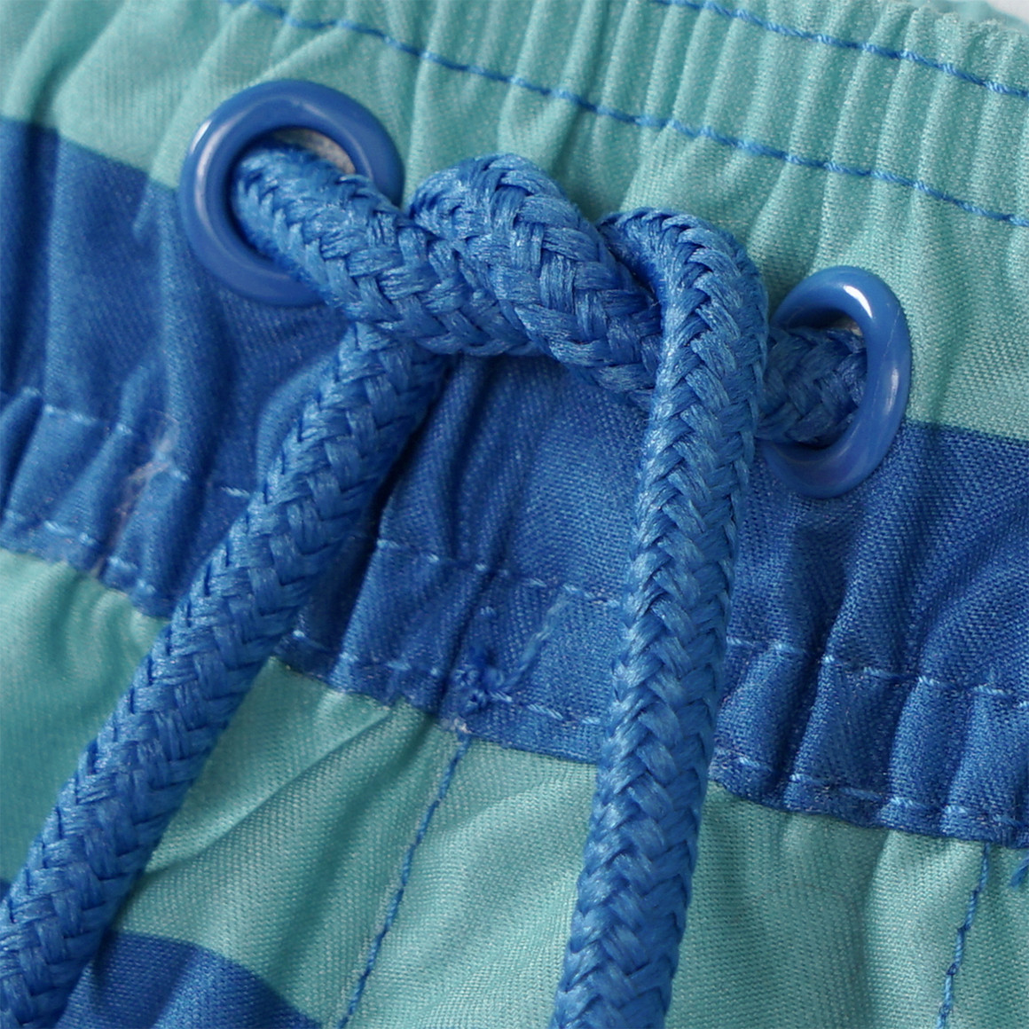 Famy Jungen Badeshorts mit Streifen blau / türkis