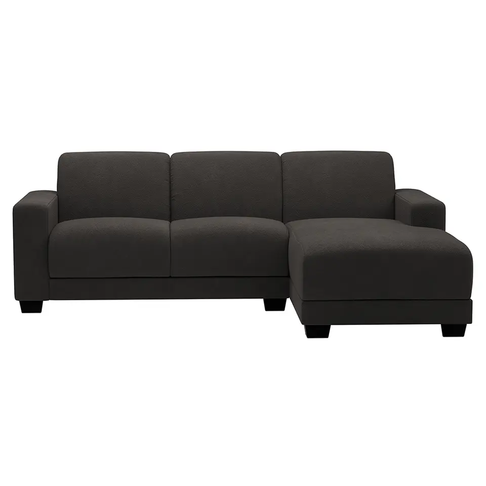 Bank Aberdeen met chaise longue rechts - Preston - antraciet
