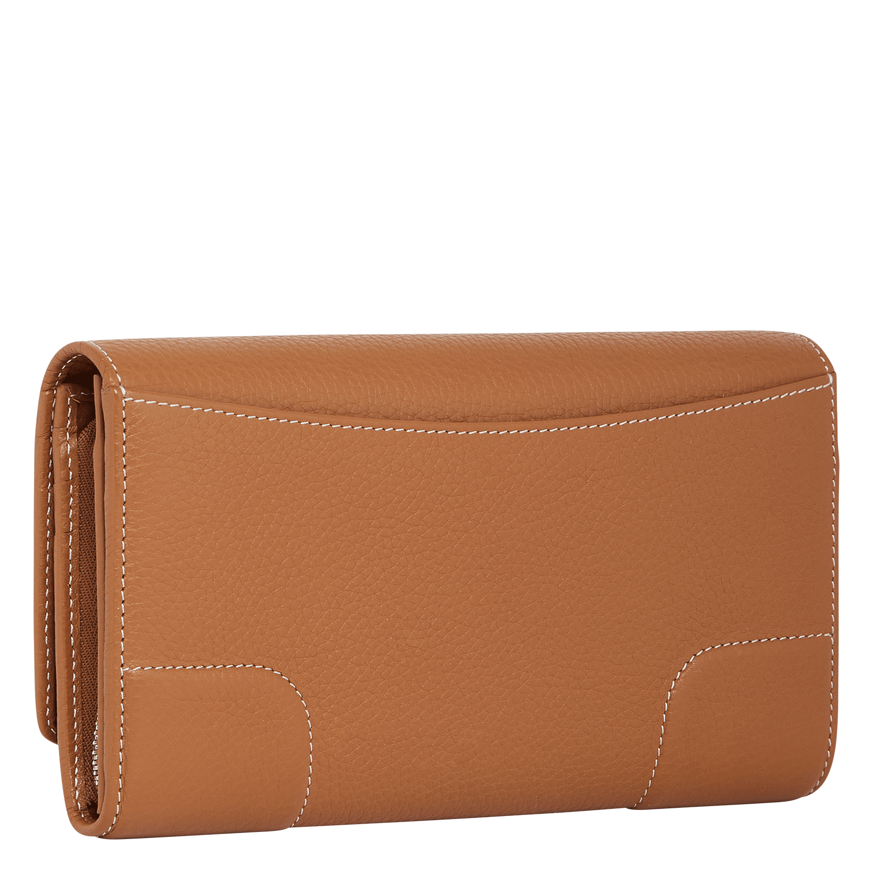 ROMY - Grand portefeuille en cuir grainé| Marron