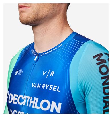 Maillot Manches Courtes Van Rysel RCR PRO Decathlon AG2R La Mondiale Vert/Bleu