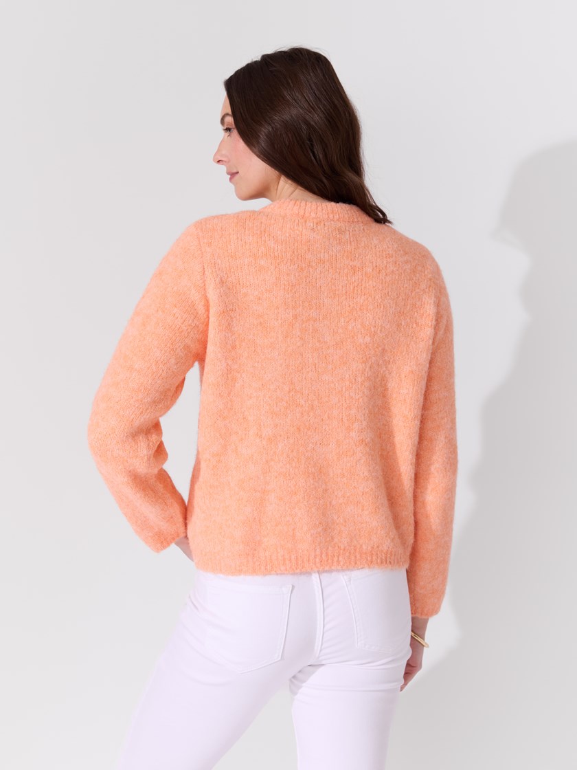 Kallie cardigan Papaya Punch