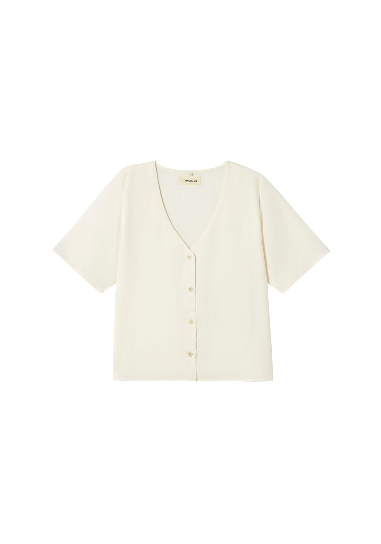 Thinking Mu Bluse Libelula Hemp White