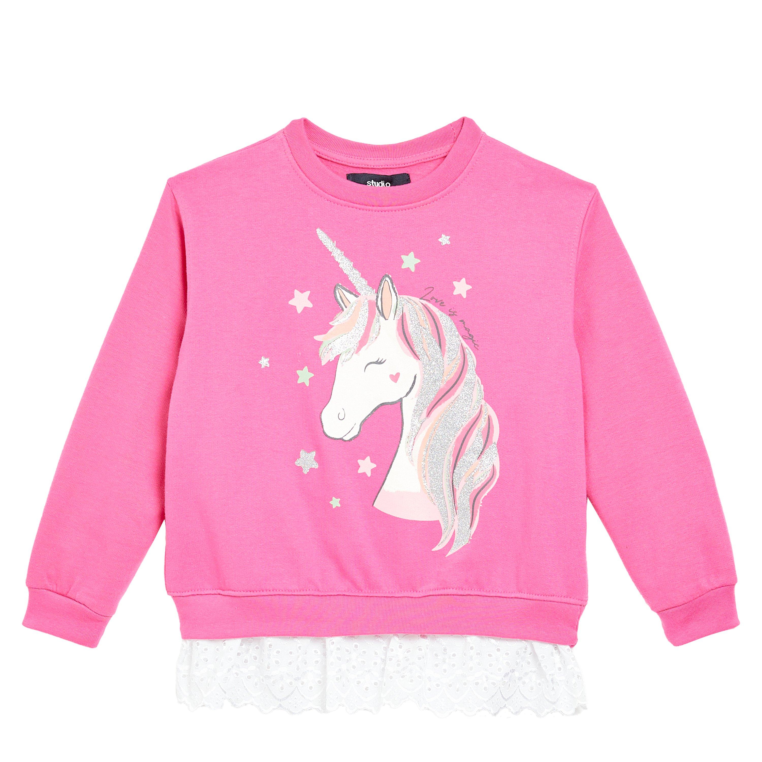 Be You Younger Girls Unicorn Sweatshirt And Jegging Set