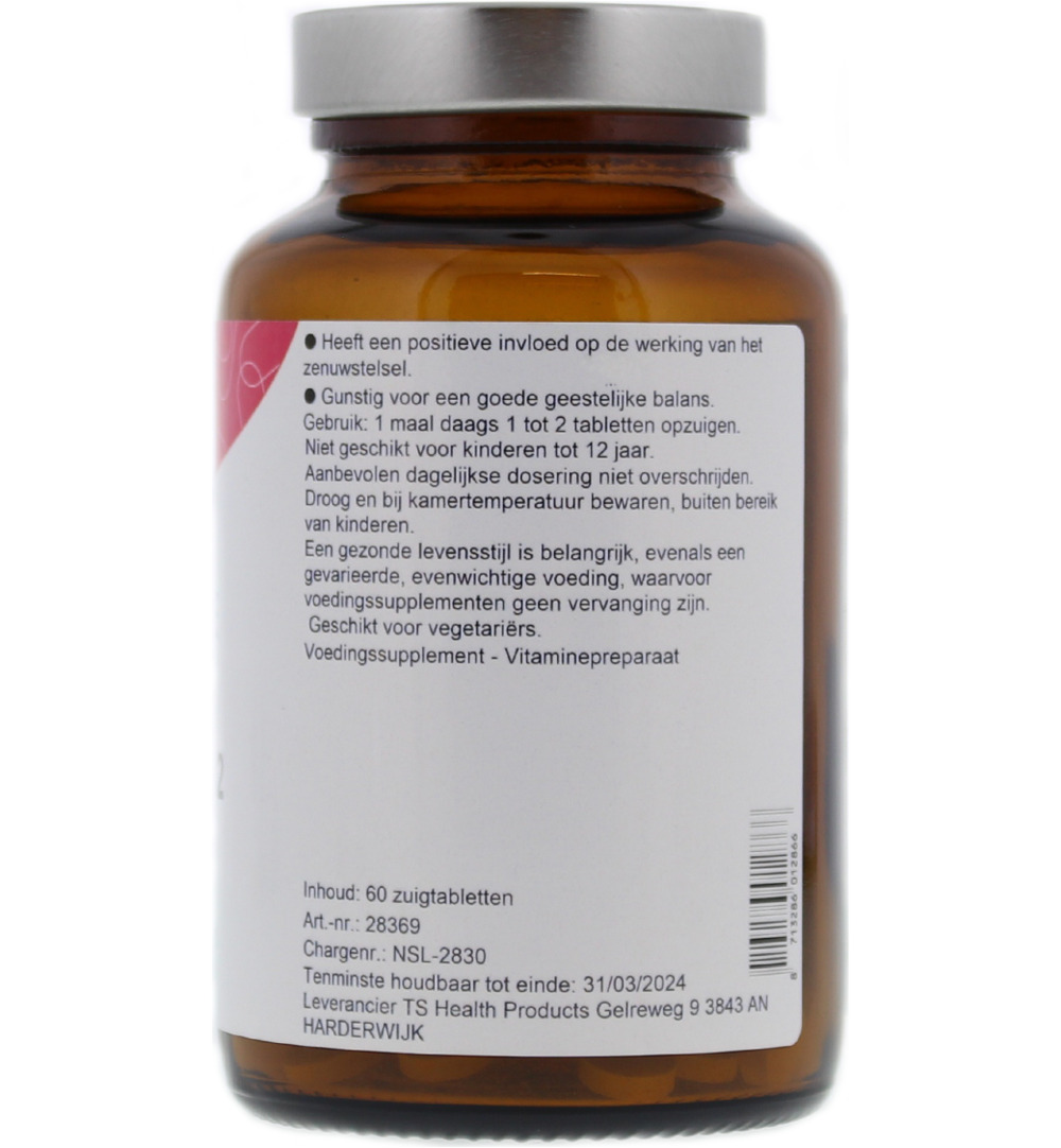 TS Choice Vitamine B12 cobalamine (60 tabletten)