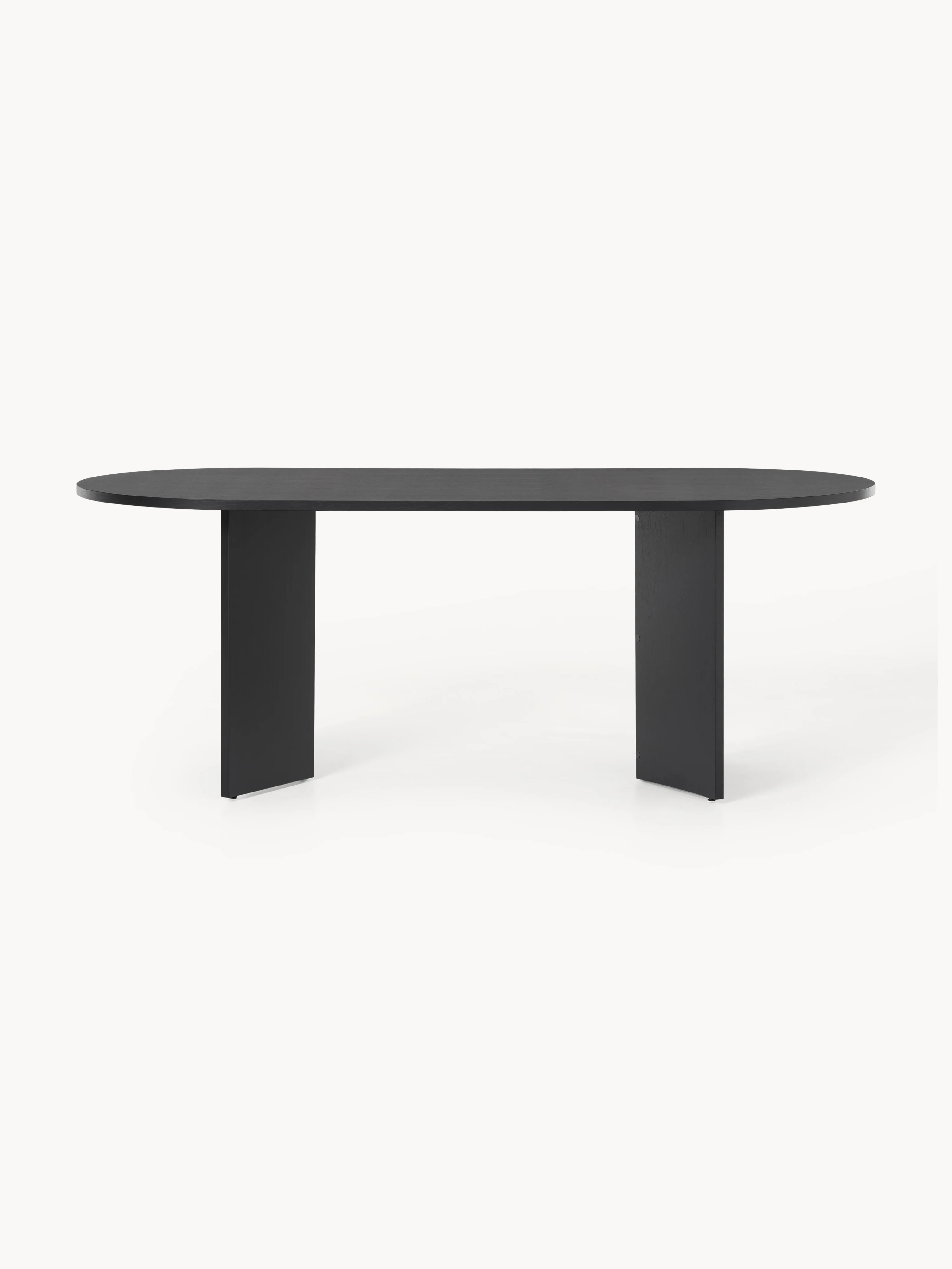 Ovale houten eettafel Toni, 200 x 90 cm