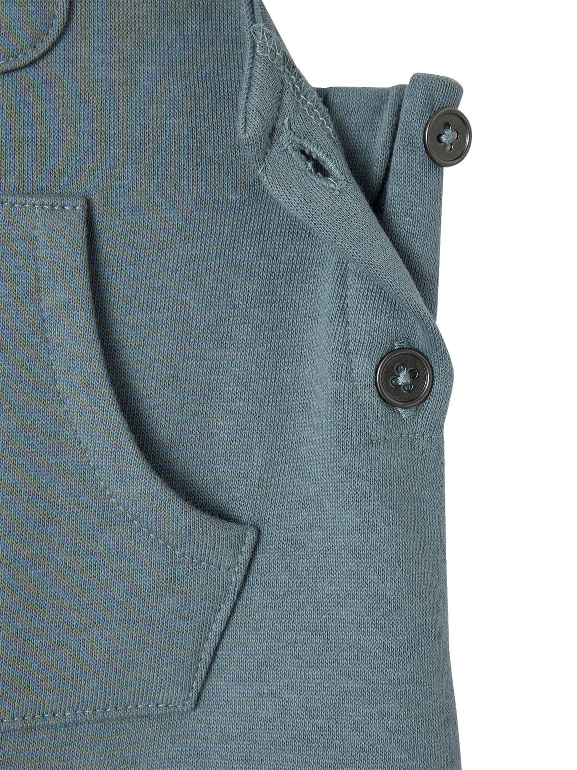 Vertbaudet Baby Latzhose aus Sweatware graublau