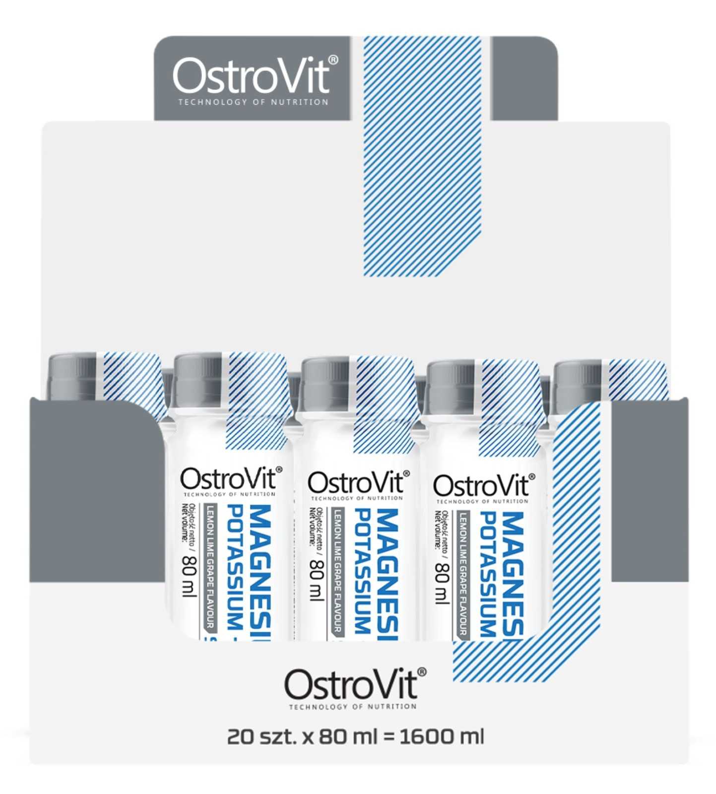 OstroVit Magnésio Potássio + B6 SHOT 80 ml