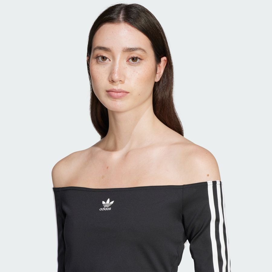 Adidas Original T-shirt manches longues épaules dénudées Adicolor