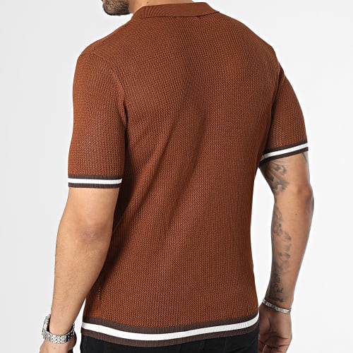 Polo Manches Courtes Marron