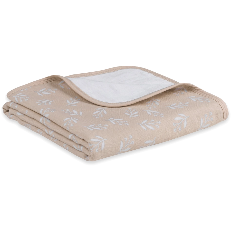 emma & noah Kuscheldecke Flora Sand 95 x 75 cm