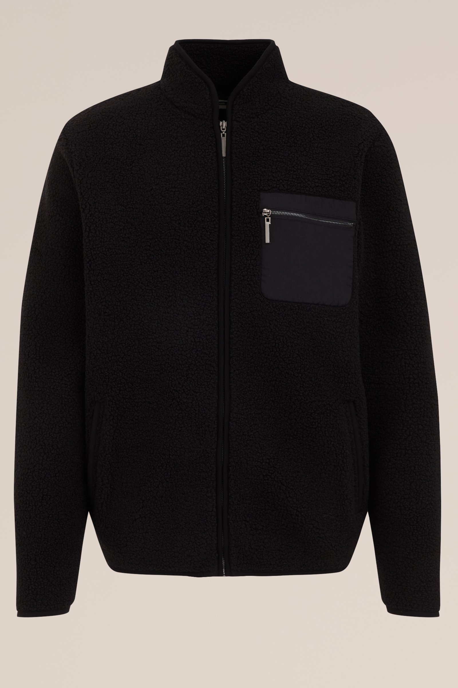 teddy bombervest WE Fashion Zwart