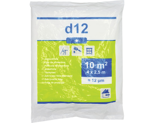 Afdekfolie D12 transparant 2,5 x 4m