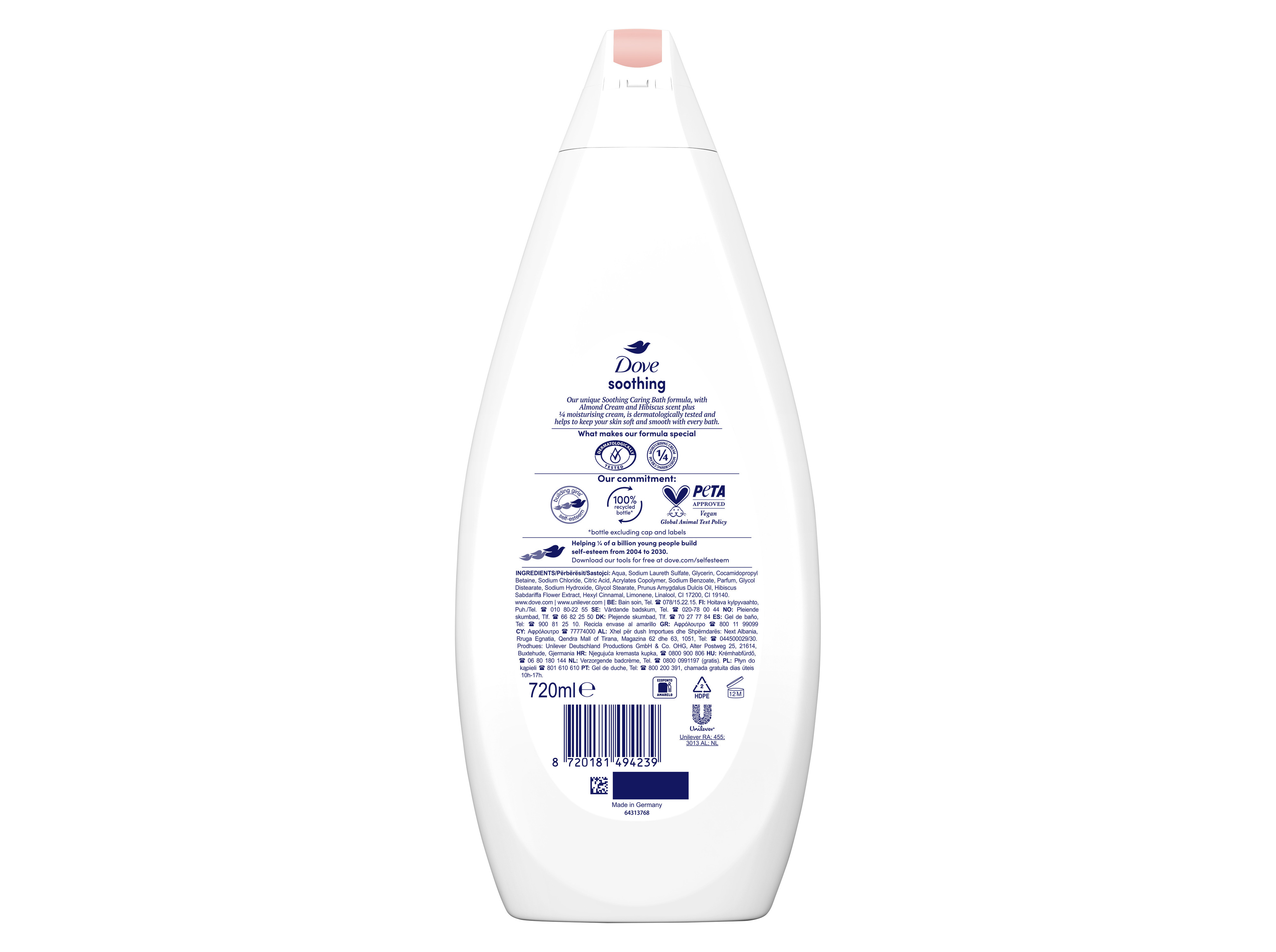 GEL DE BANHO DOVE DOVE SMOOTHING CARE 720ML