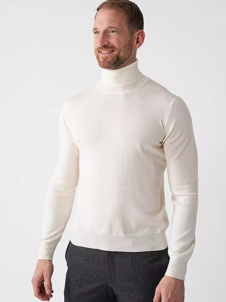 GRAN SASSO Rollkragenpullover creme