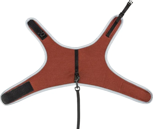 Trixie Soft harness cat, with lead, 24–42 cm, 1.20 m, rust