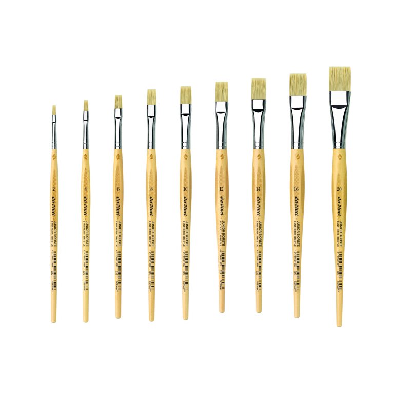 Da Vinci Borstenpinsel Junior Synthetics, flach