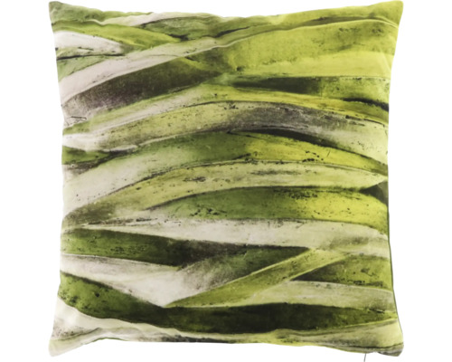 Groen gestreept kussen, 45x45 cm