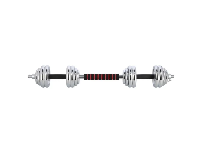 Vægtstænger-remme i en kuffert2i1 SGP30 HMS 2x15kg