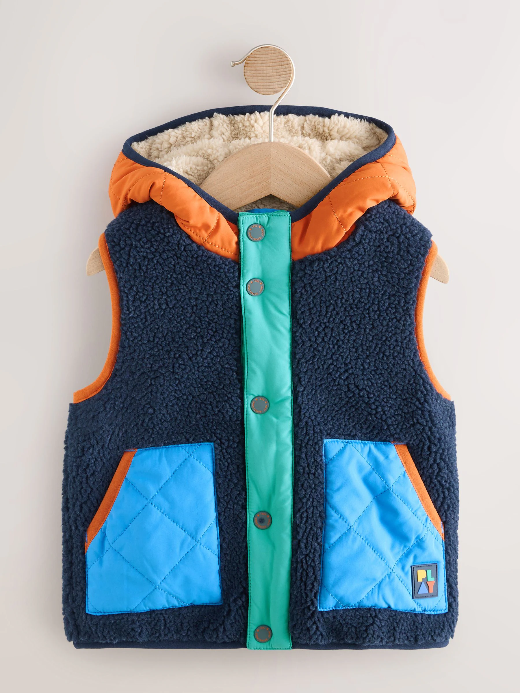 Multi - Bodywarmer met kleurvlakken (3mnd -7jr)