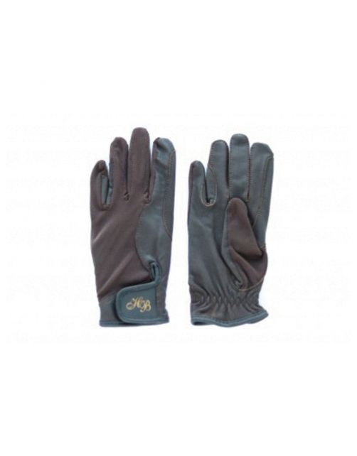 Hb Ruitersport Lederen Handschoenen Bruin - Ruiteraccessoires