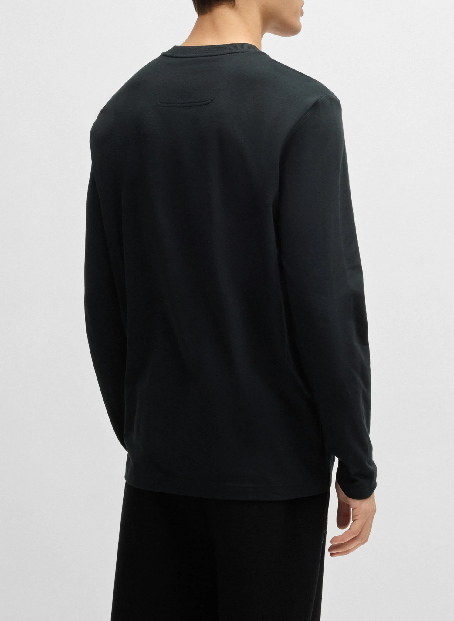 Tee-shirt droit en coton | Noir