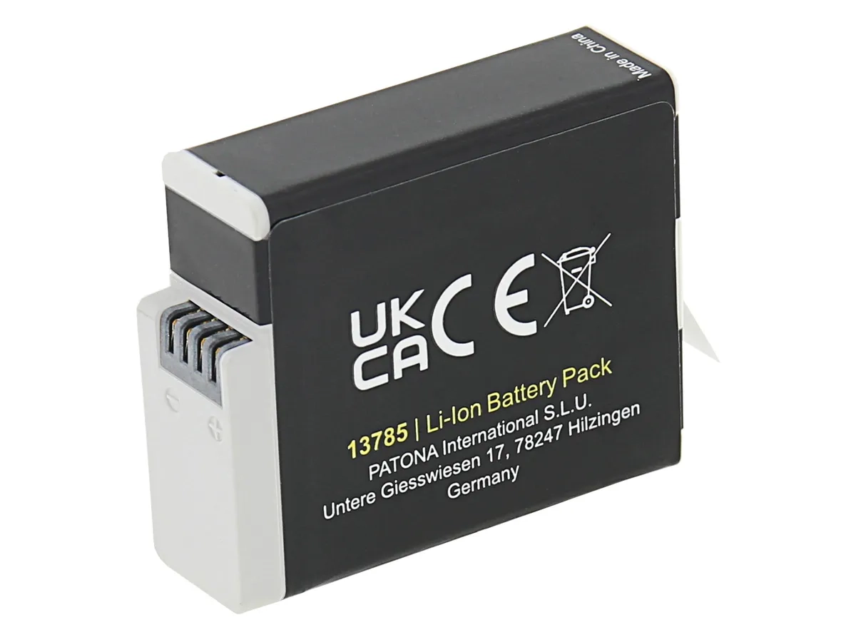 Protect GoPro Hero 12 / 11 / 10 / 9 Ersatz Akku Batterie 1730mAh (13785)