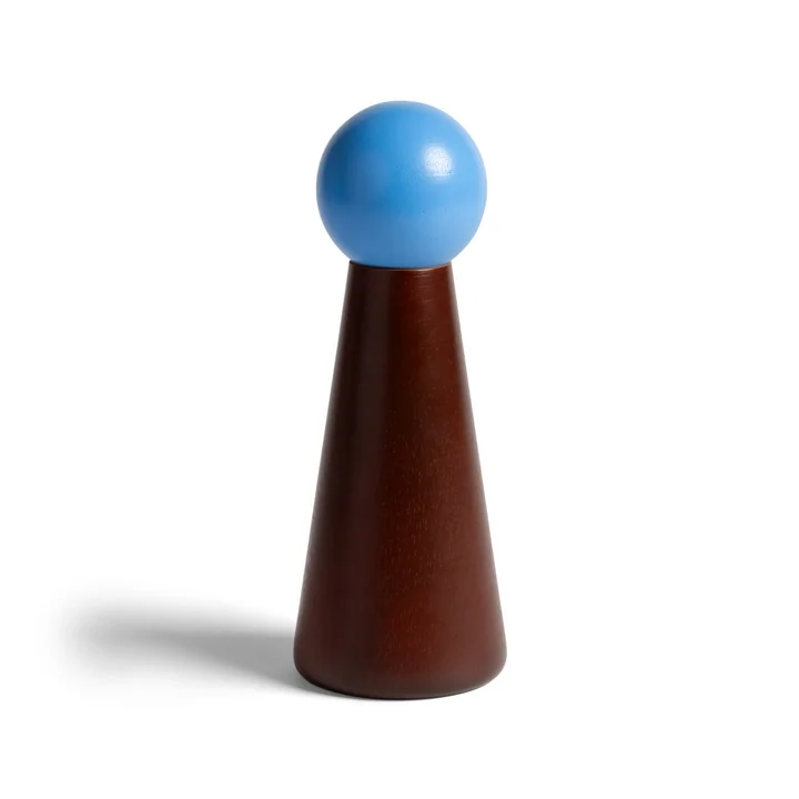 &klevering - Halma Salz- und Pfeffermühle, H 21 cm, burgundy / blau