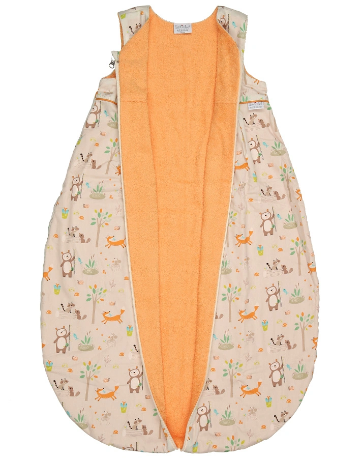 Frottier-Schlafsack WASCHBÄR in creme