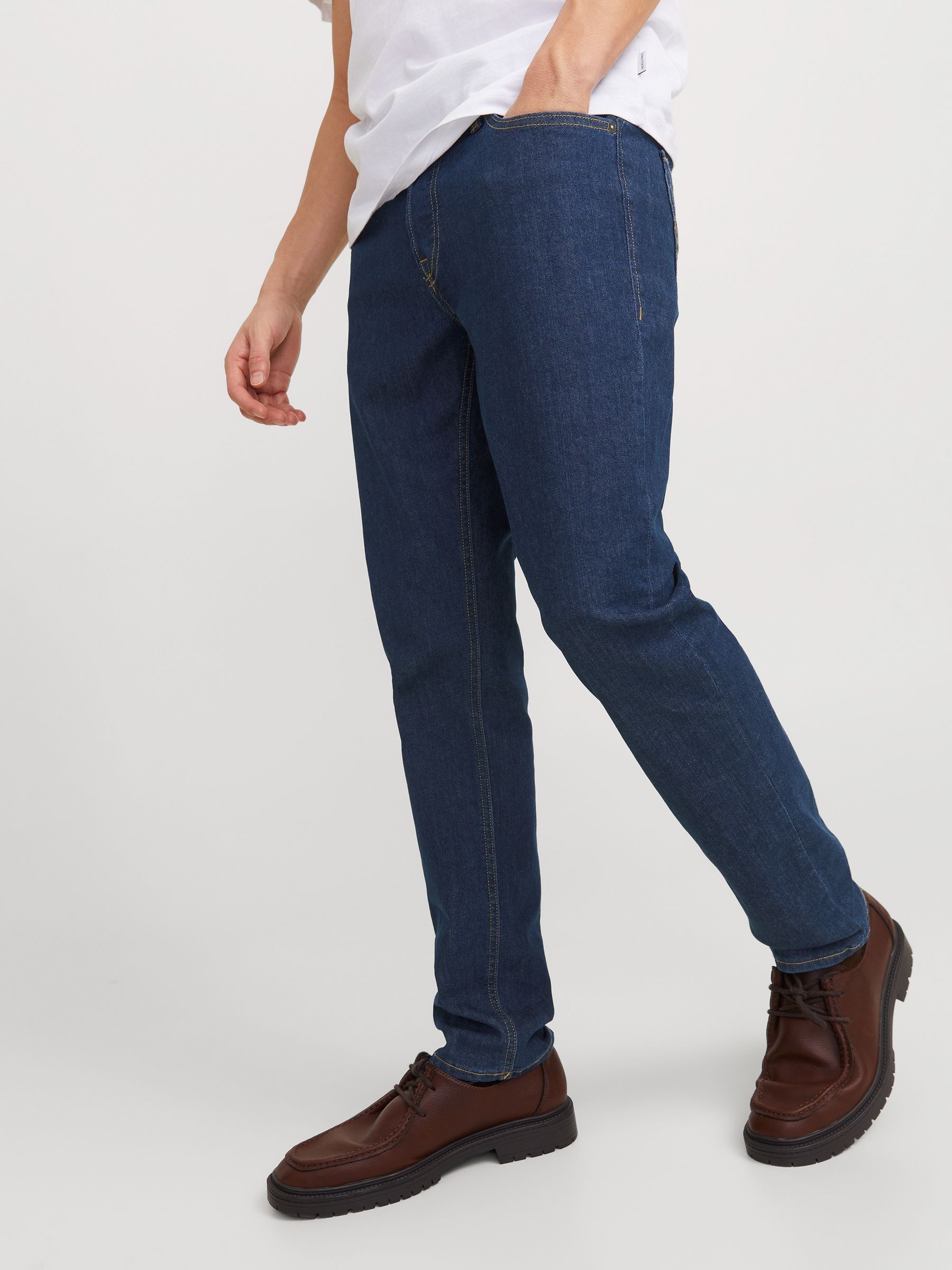 Normaal blauw - Jack & Jones - Niet-afslim-fit Niet-afsnulpte Niet-afsneuze Slim