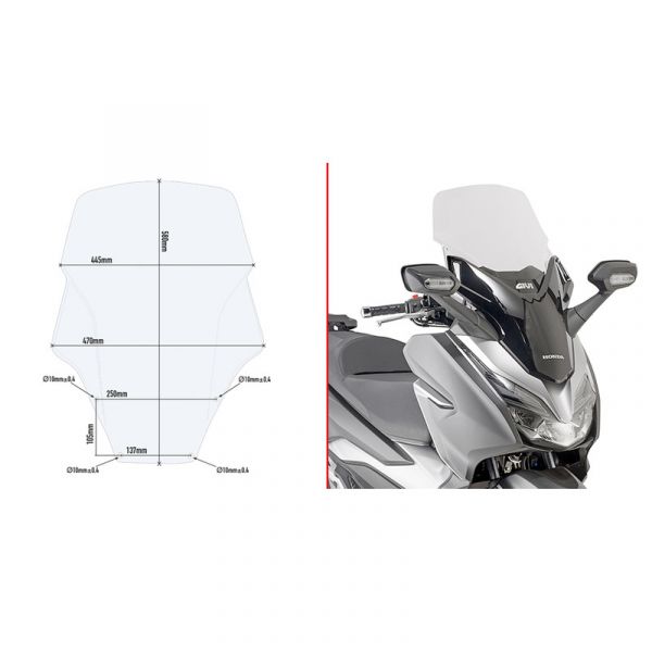 Givi Para-brisas D1166ST