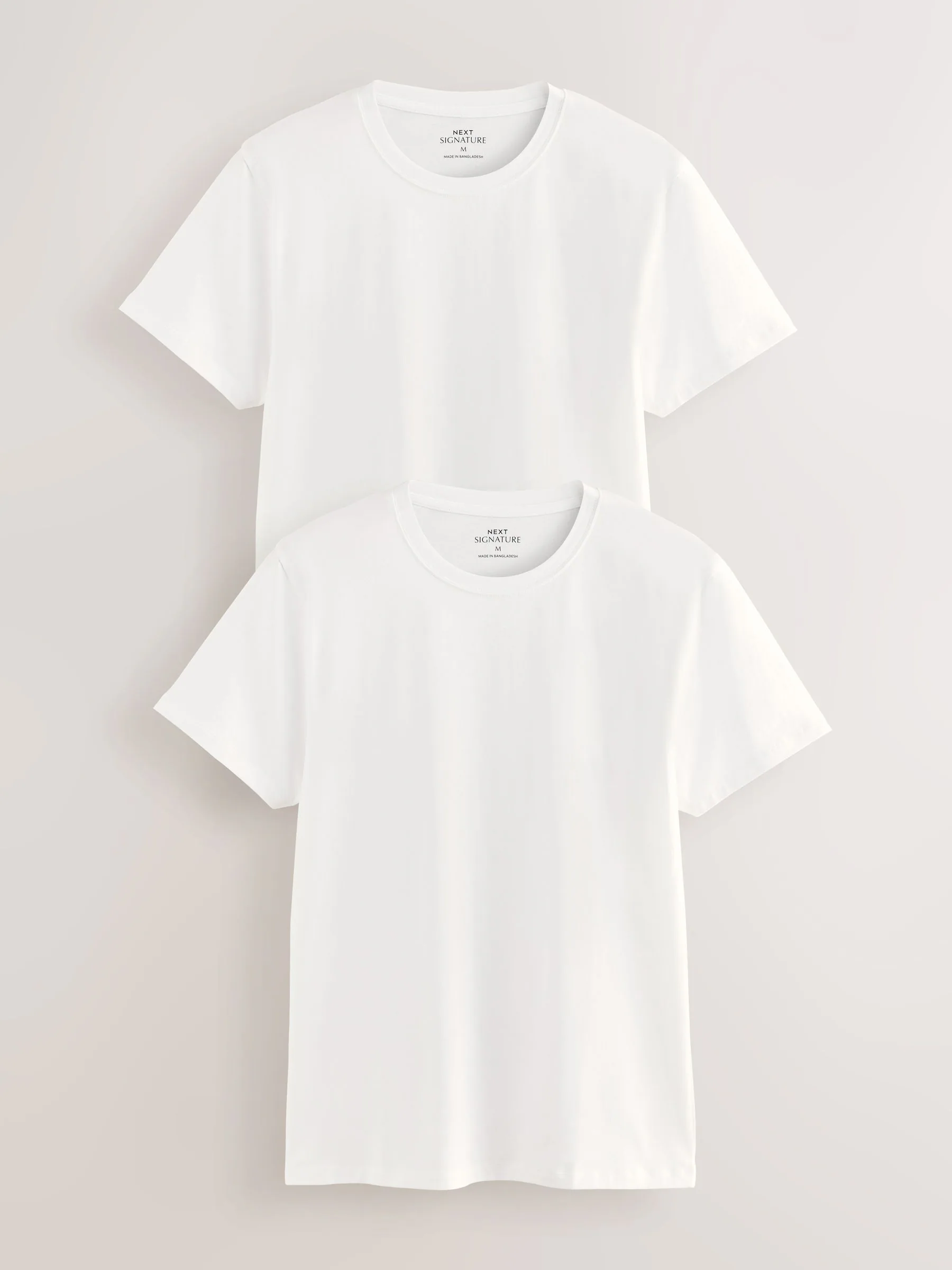 Wit - Verpakking van 2 - Comfort T-shirt